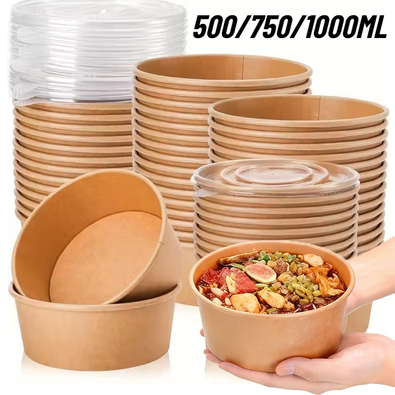 Meal Prep Plan - 10/20 Uds. Recipientes Redondos de Papel