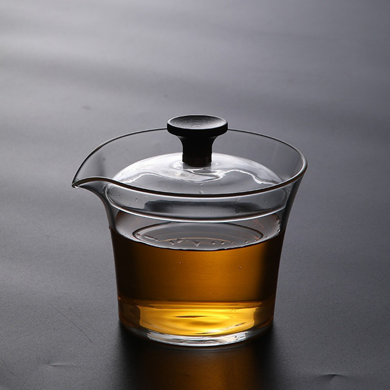 Glass Container Set - Taza y tapa de té de