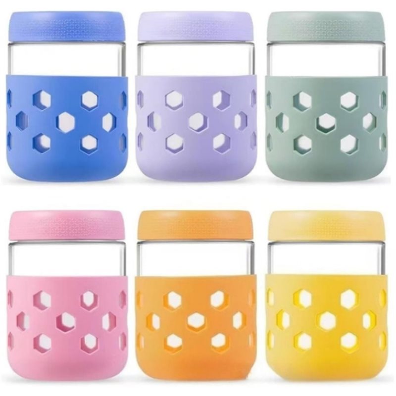 Meal Prep Glass Containers With Lids - Frascos de vidrio suave con tapas