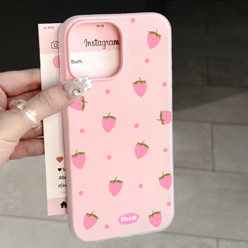 Strawberry Huller - Funda para Teléfono con Patrón de