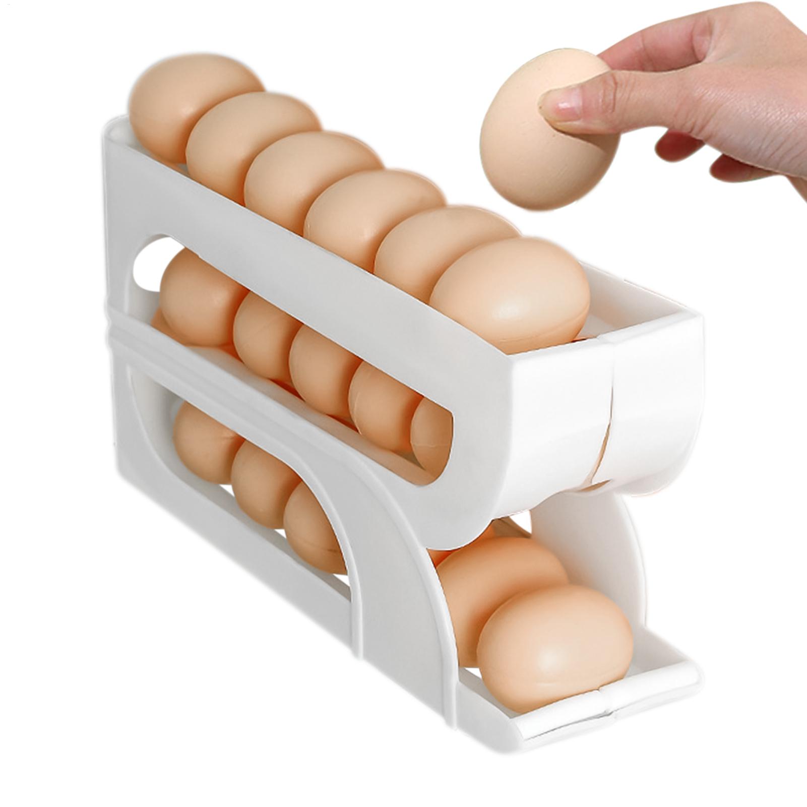 Meal Prep Eggs - Contenedor de Huevos para Refrigerador, 3