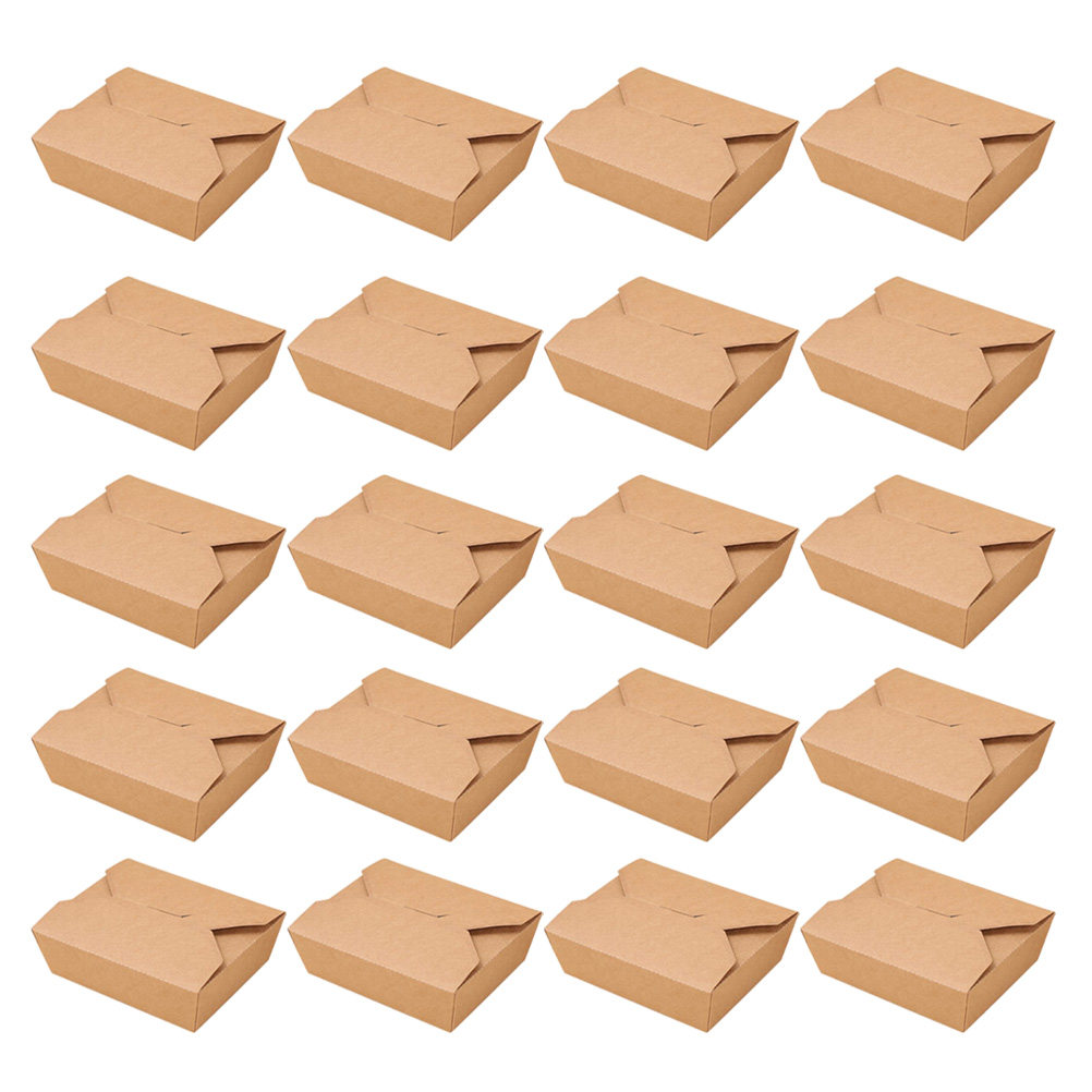 Meal Prep Cold Lunches - 20 Cajas de Papel Kraft para