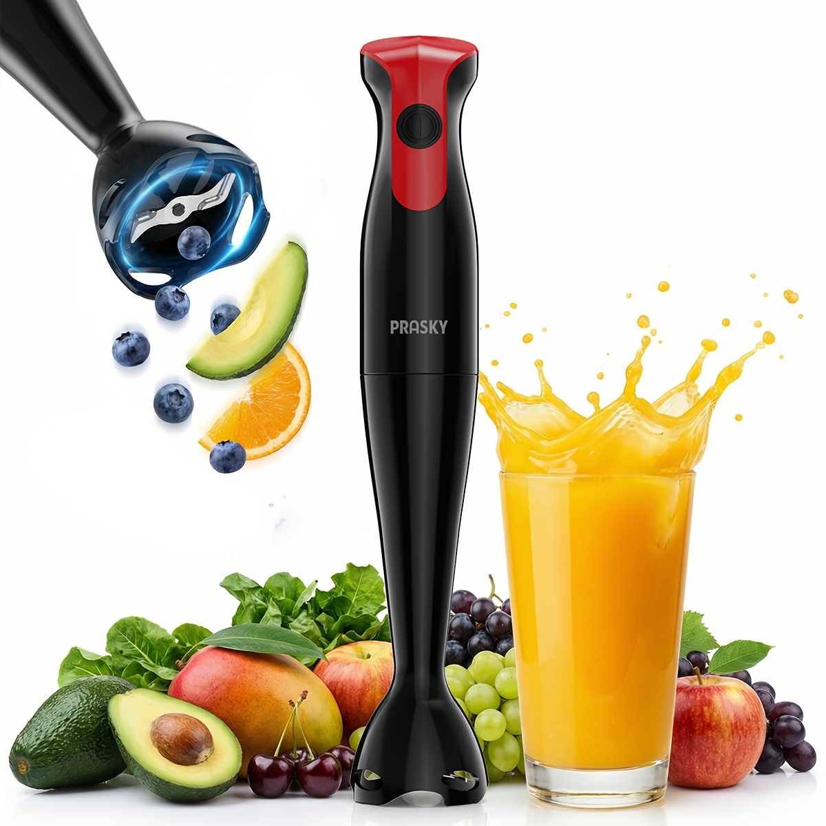 Meal Prep Smoothies - Batidora de Mano Eléctrica, Mezcladora Portátil