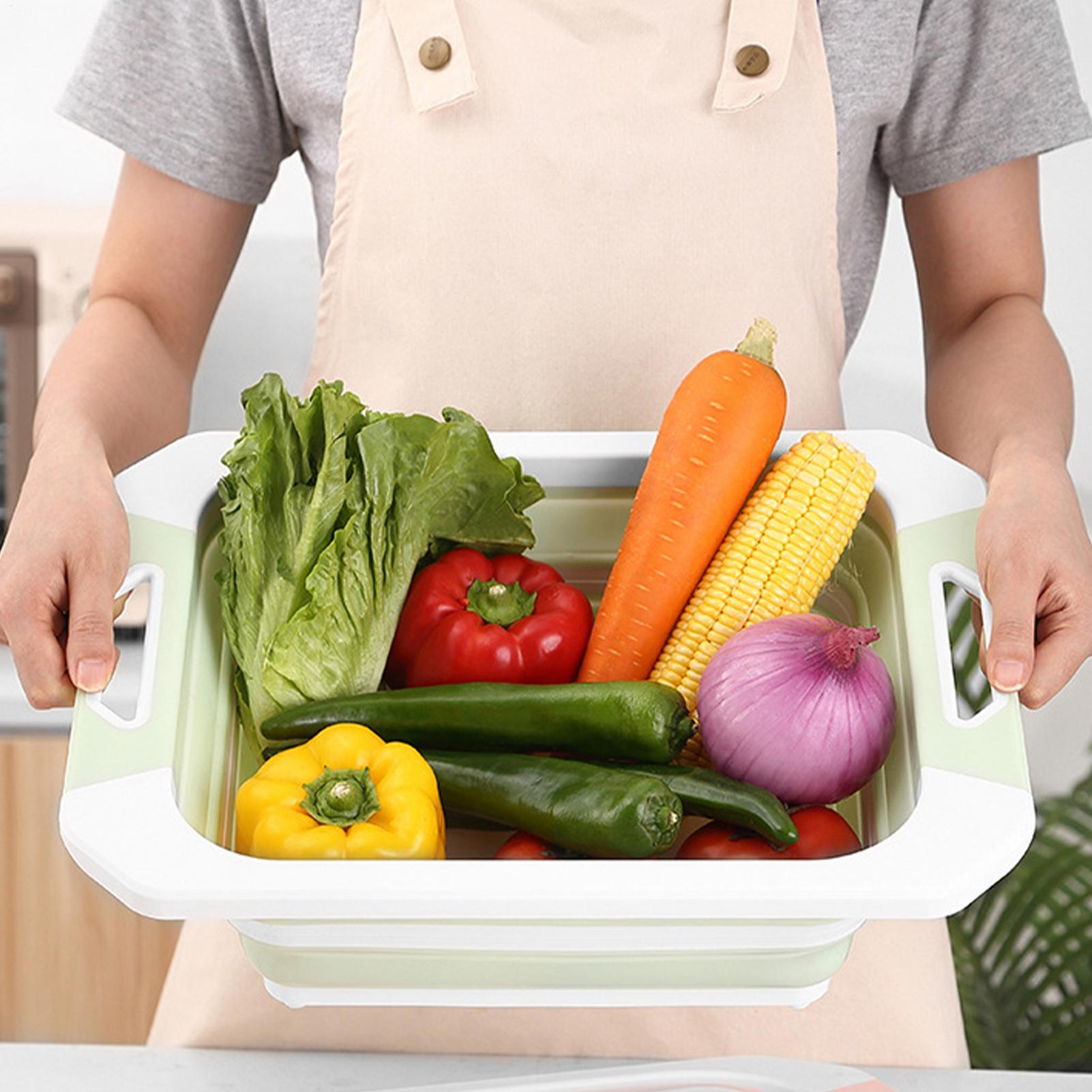 Meal Prep For Cutting - Tabla de cortar plegable, contenedor multiusos,