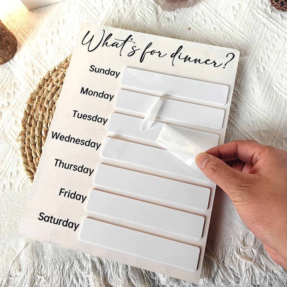 Meal Prep Plan - Práctico planificador de comida magnético para