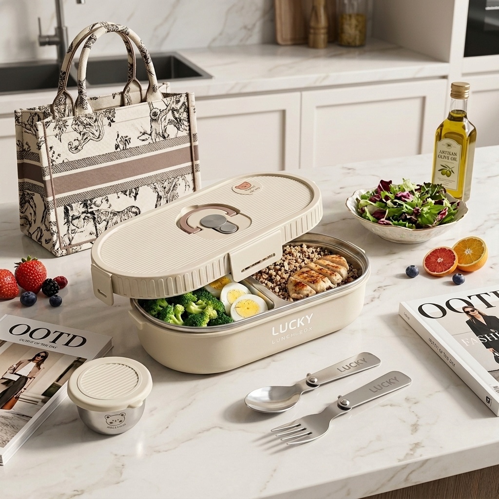 Meal Prep Plan - Lonchera Bento de Acero Inoxidable 304