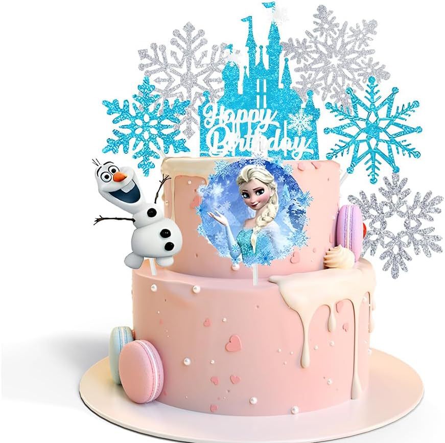 Meal Prep Frozen - Adornos para Pastel de Princesa Elsa