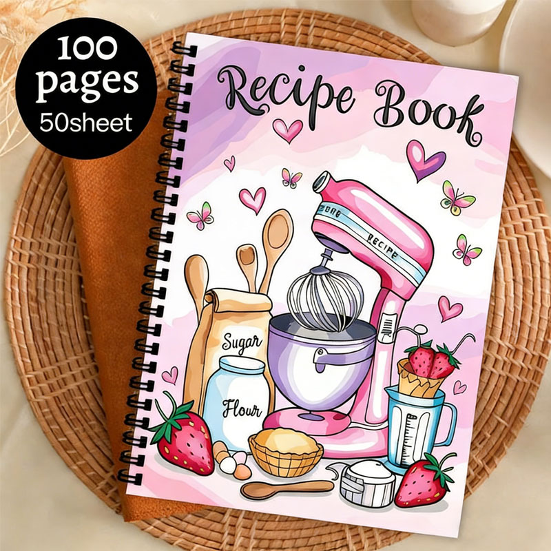 Meal Prep Plan - Libro de recetas, 100 hojas, libro