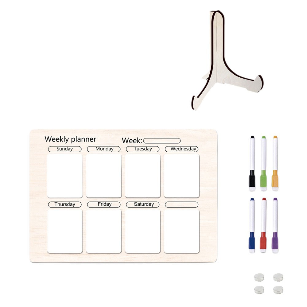 Meal Prep Plan - Tablero de notas magnético para nevera,