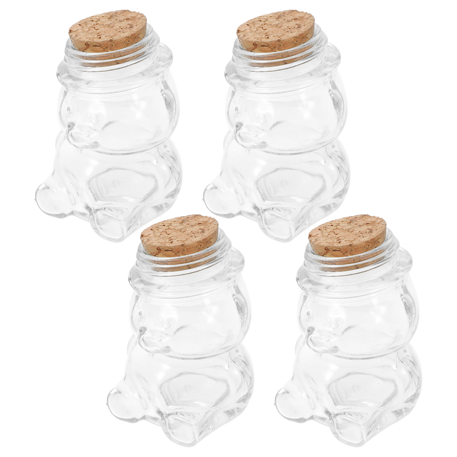 Glass Container Set - Juego de 4 tarros de cristal