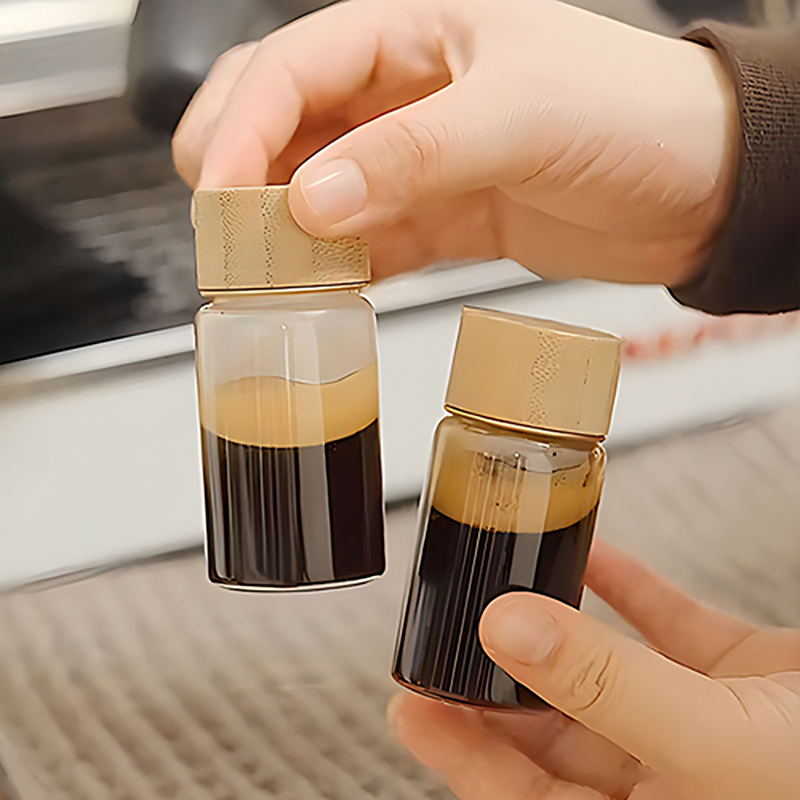 Meal Prep Juice Bottles - Mini botella de vidrio para café