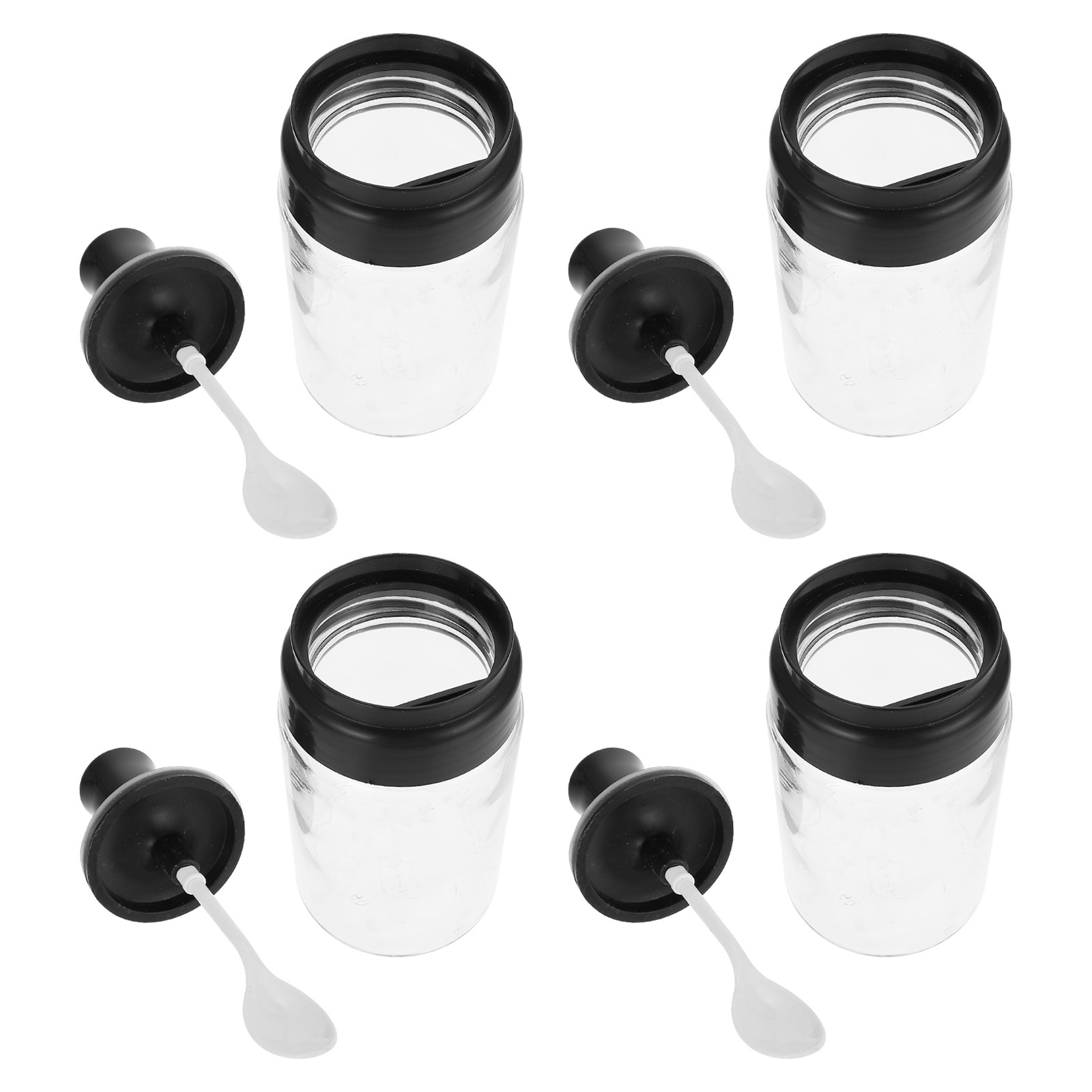 Meal Prep Glass Containers With Lids - Juego de 4 Tarros de Cristal