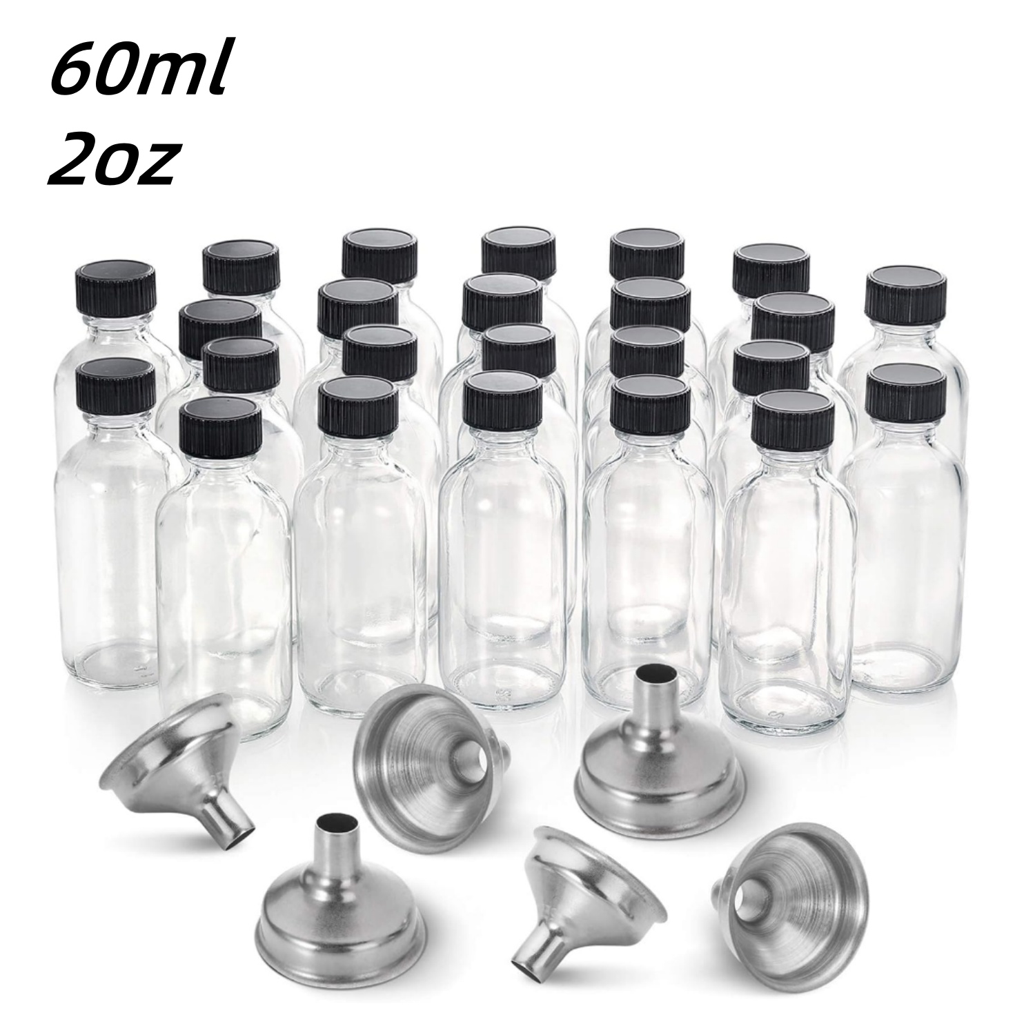 Meal Prep Juice Bottles - 10/20/30 unidades de botellas de vidrio