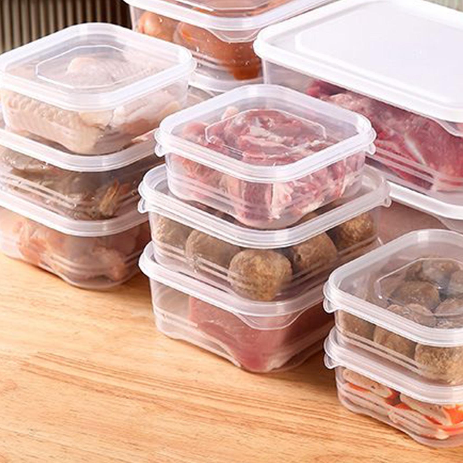 Meal Prep Organizer - Refrigerador de almacenamiento transparente, hermético, apilable,