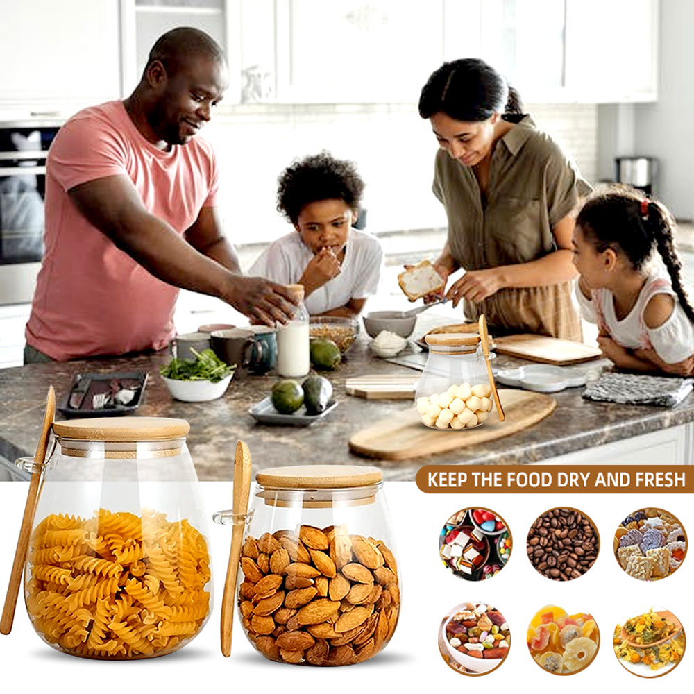 Tarro de vidrio sellado de 34o - Meal Prep Glass Containers With Lids reseña y precio