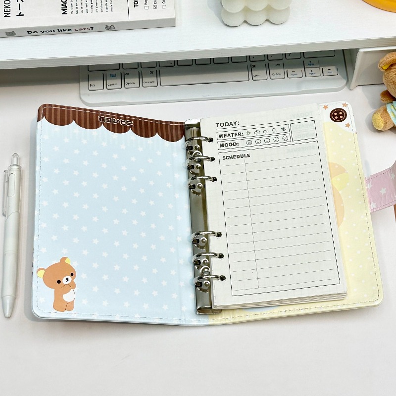 Nuevo cuaderno Rilakkuma A6 20 - Meal Prep Notebook reseña y precio