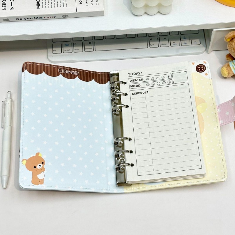 Nuevo cuaderno Rilakkuma A6 20 - Meal Prep Notebook reseña y precio