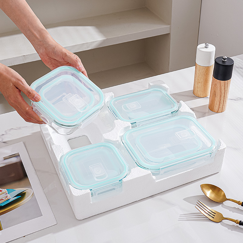 Juego de 8 Recipientes de Vidr - Meal Prep Glass Containers With Lids reseña y precio