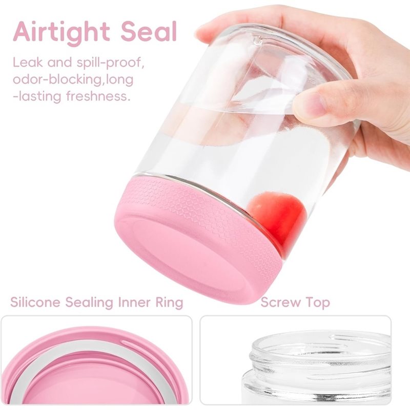 Frascos de vidrio suave con ta - Meal Prep Glass Containers With Lids reseña y precio