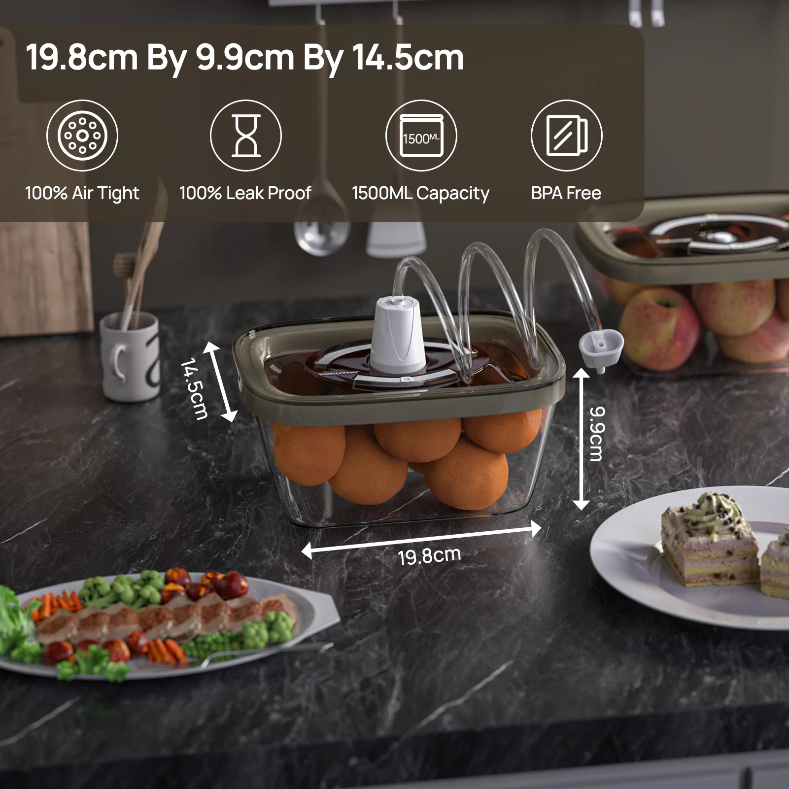 Vakumar-contenedores de vidrio - Meal Prep Glass Containers With Lids reseña y precio