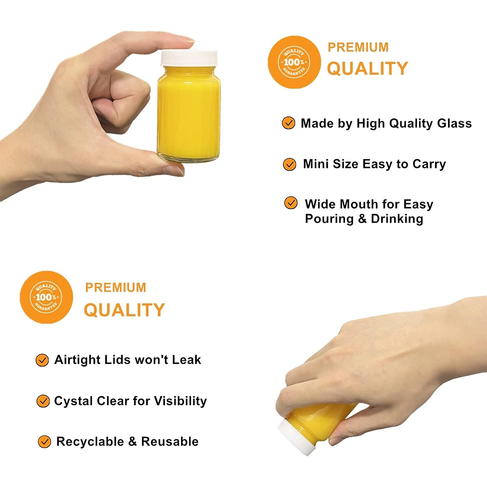 Botellas de jugo de 2oz con ta - Meal Prep Juice Bottles reseña y precio