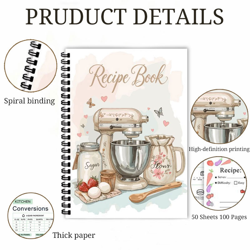Diario de recetas, 100 hojas,  - Meal Prep Plan reseña y precio