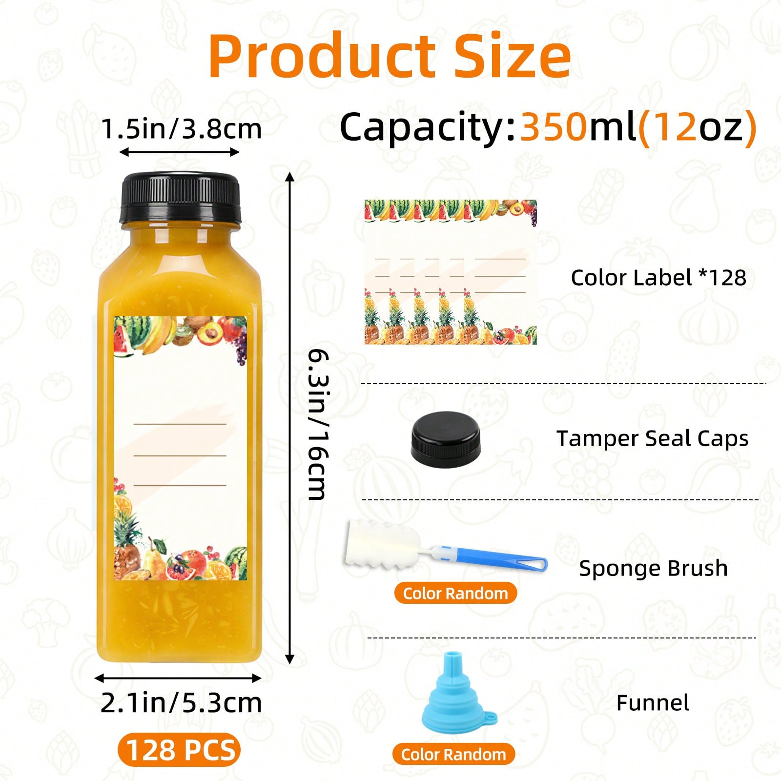 Botellas de Plástico Modernas  - Meal Prep Juice Bottles reseña y precio