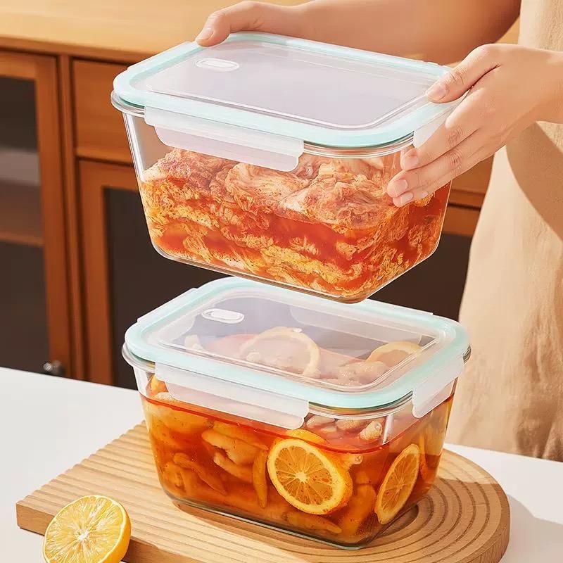 Recipiente de almacenamiento d - Meal Prep Glass Containers With Lids reseña y precio