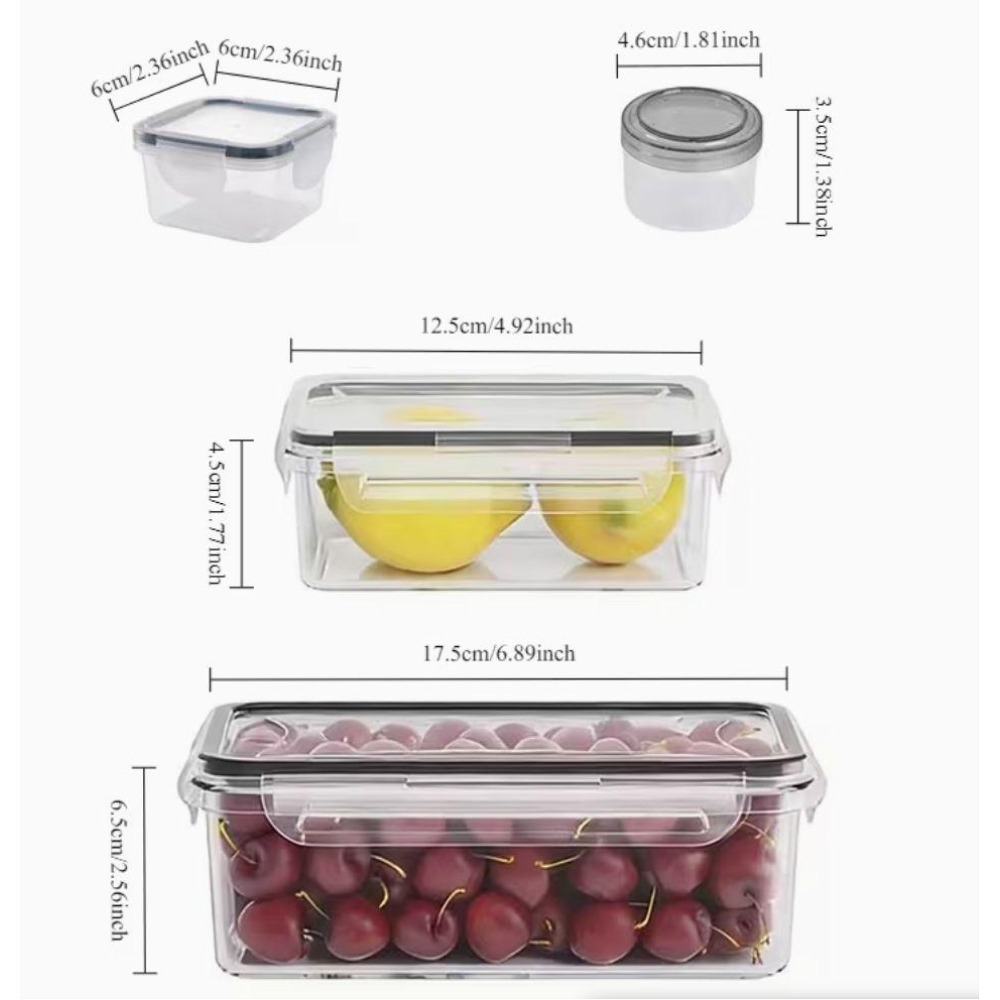 Juego de 4 Recipientes Transpa - Glass Container Set reseña y precio