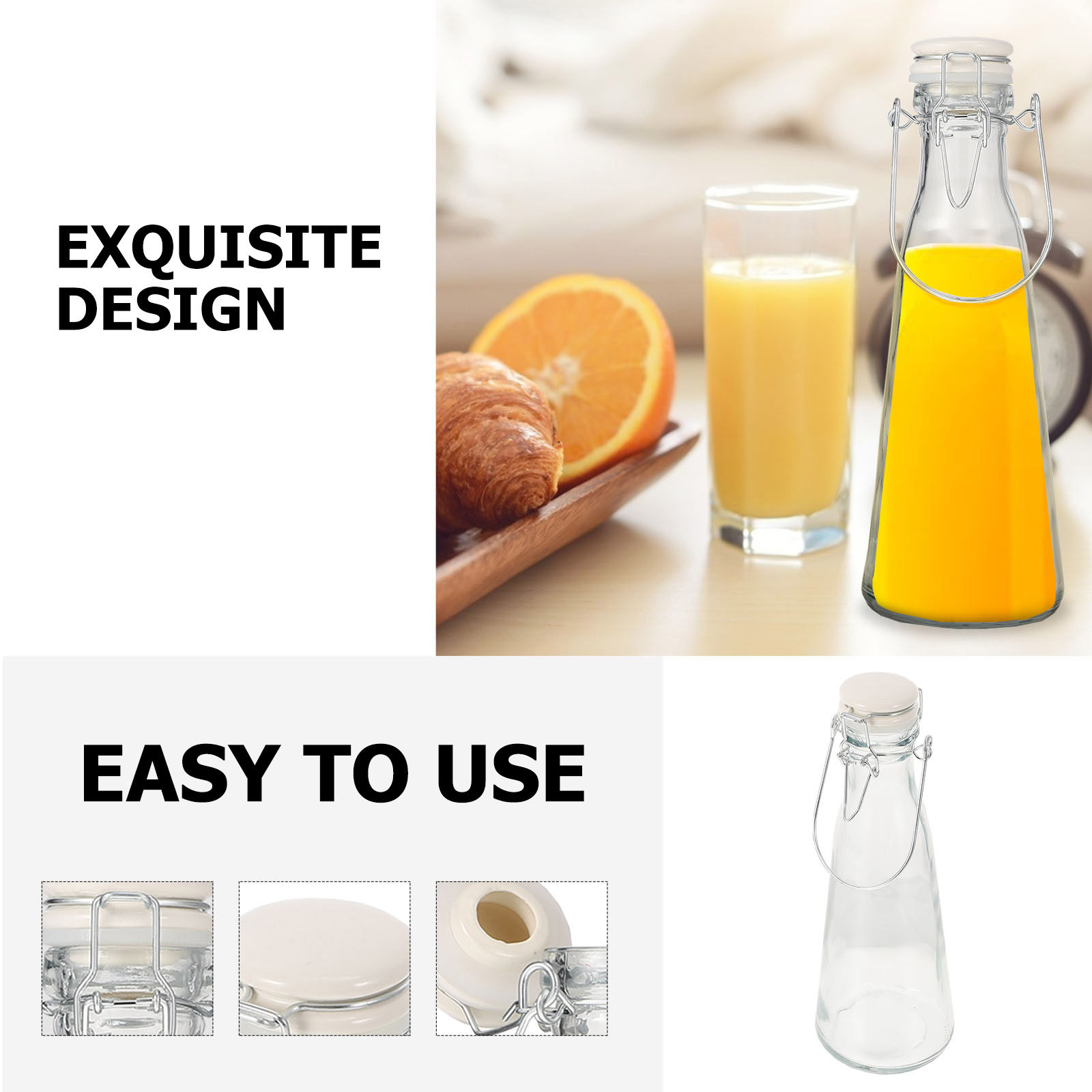 Juego de botellas de vidrio tr - Glass Container Set reseña y precio