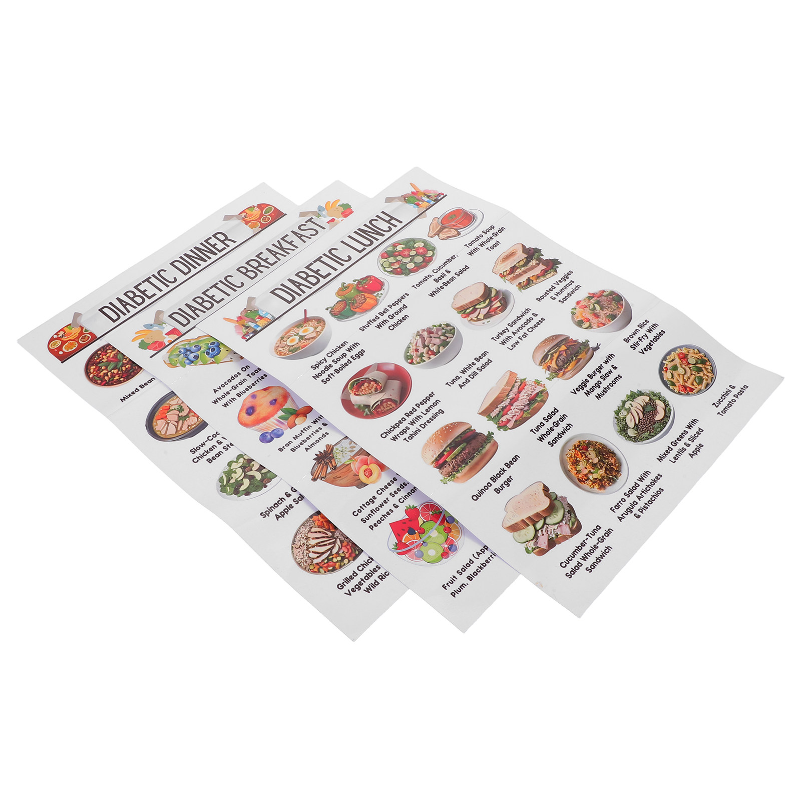 Juego de 3 Pósters Impresos de - Meal Prep Plan reseña y precio