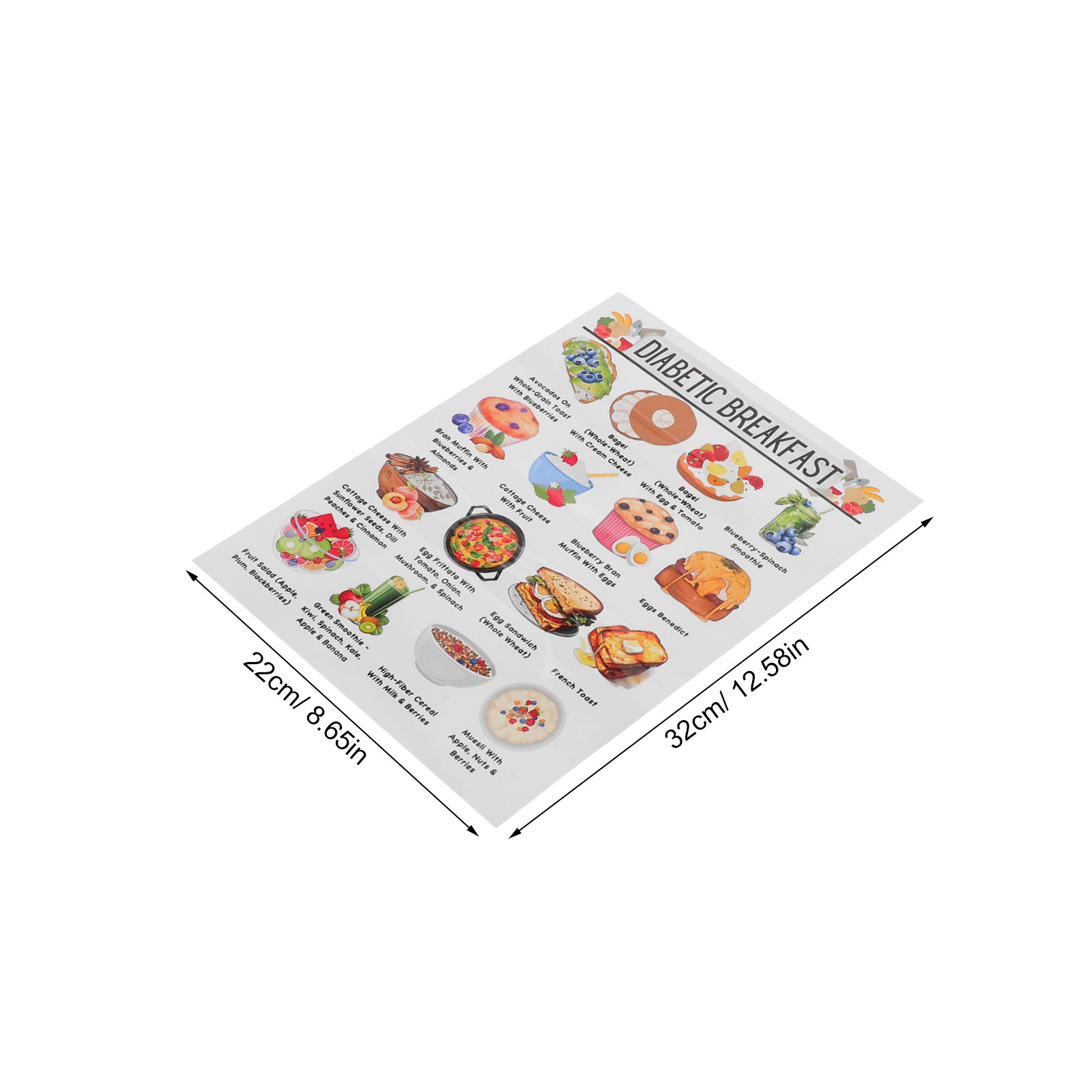 Juego de 3 Pósters Impresos de - Meal Prep Plan reseña y precio