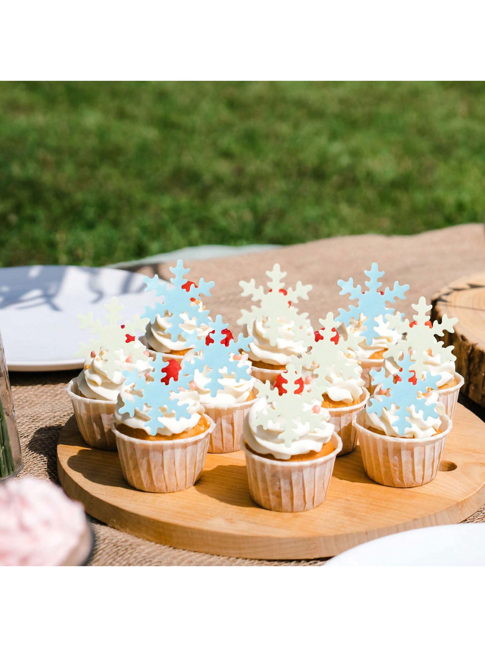 50 adornos para cupcakes azule - Meal Prep Frozen reseña y precio