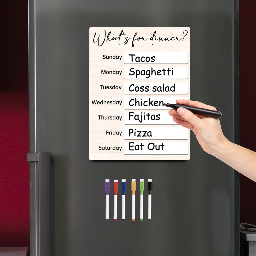 Tablero de notas magnético par - Meal Prep Plan reseña y precio