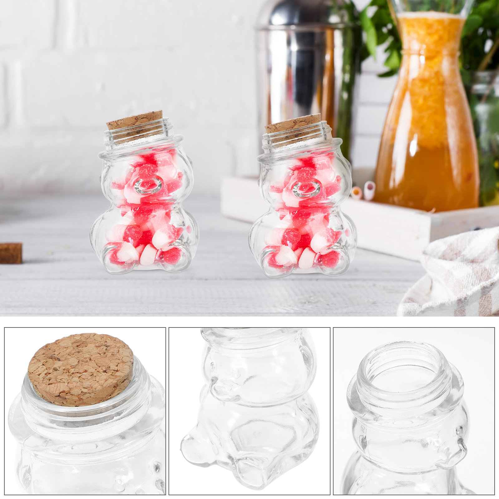 Juego de 4 tarros de cristal t - Glass Container Set reseña y precio