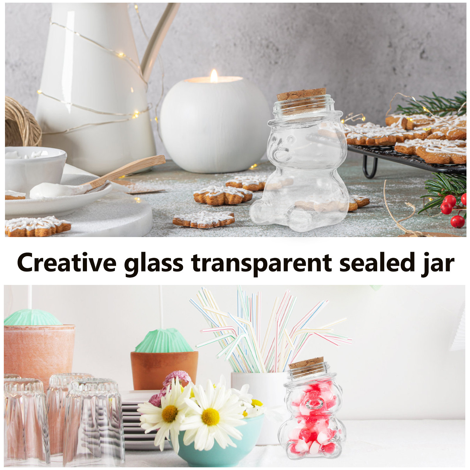 Juego de 4 tarros de cristal t - Glass Container Set reseña y precio