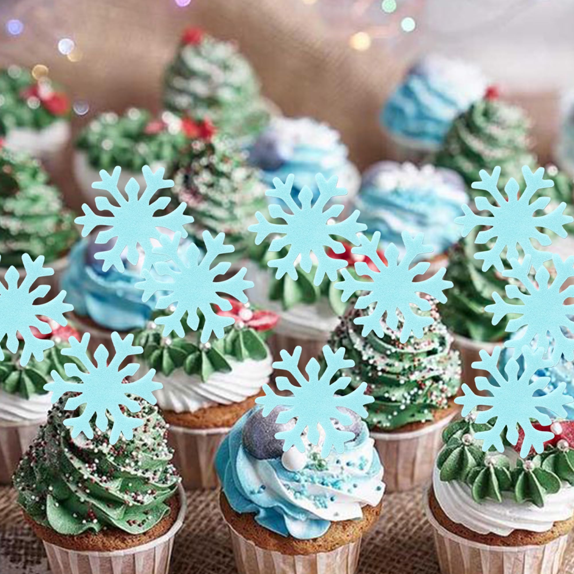 50 adornos para cupcakes azule - Meal Prep Frozen reseña y precio