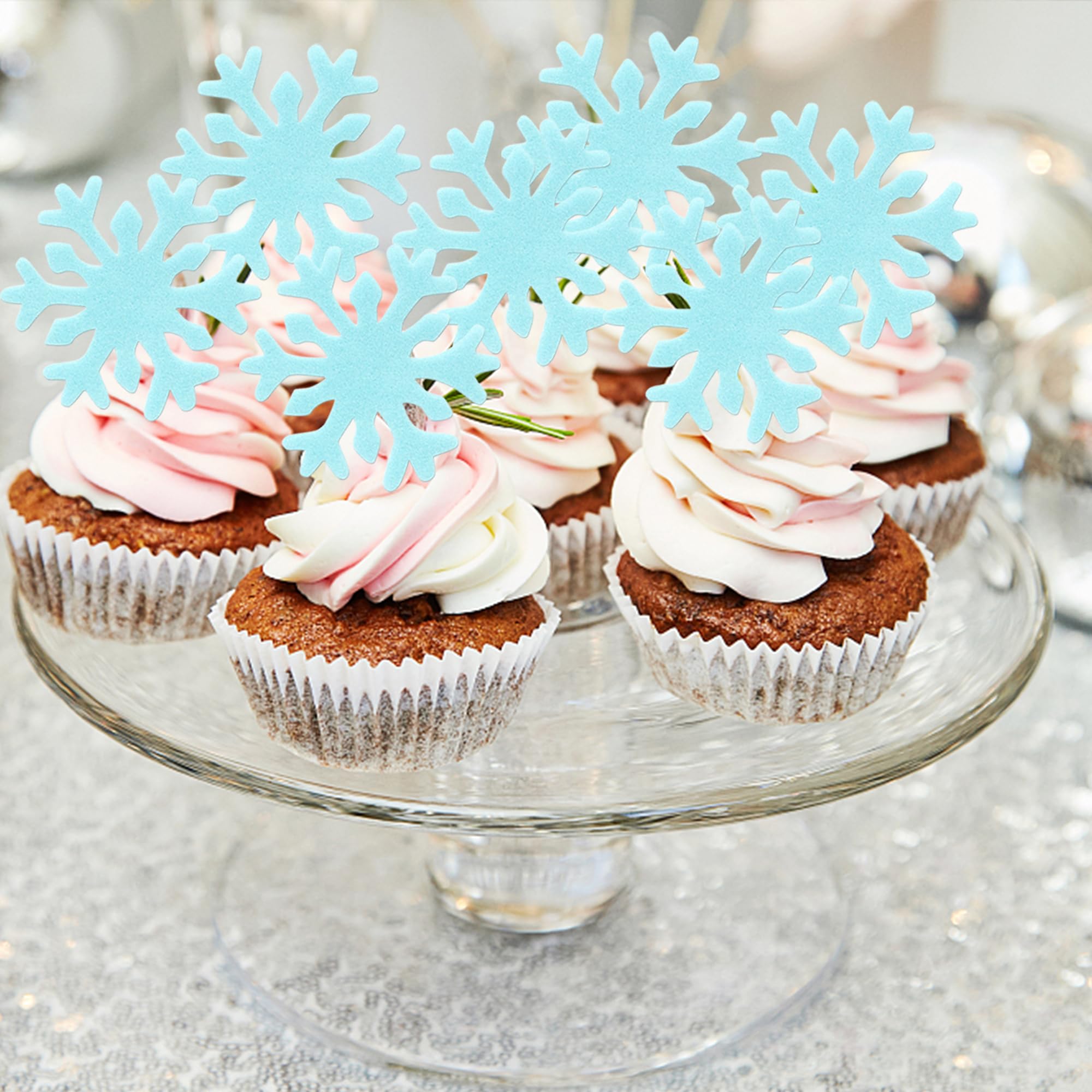 50 adornos para cupcakes azule - Meal Prep Frozen reseña y precio