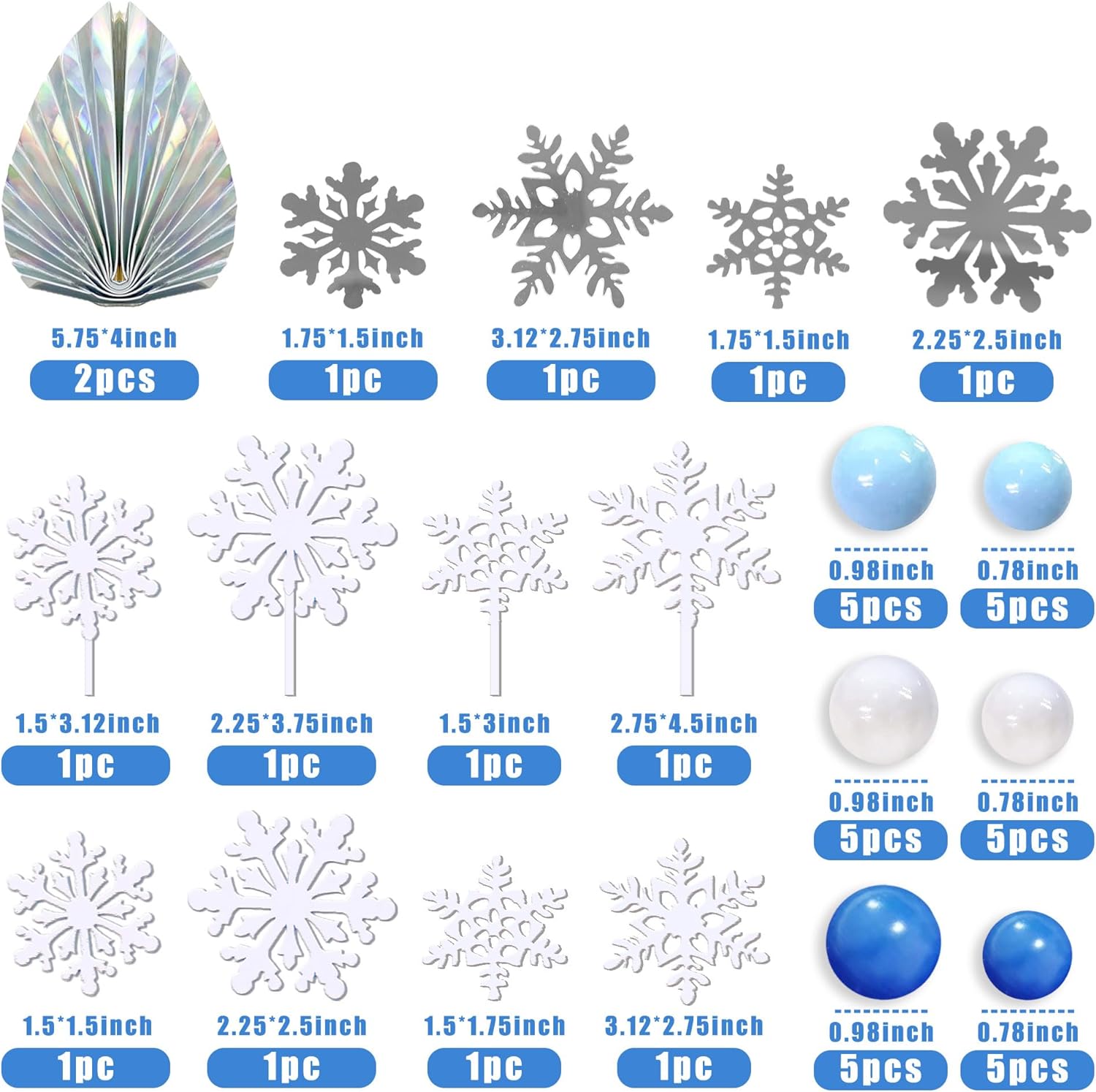 44 Uds. Adornos de pastel de c - Meal Prep Frozen reseña y precio
