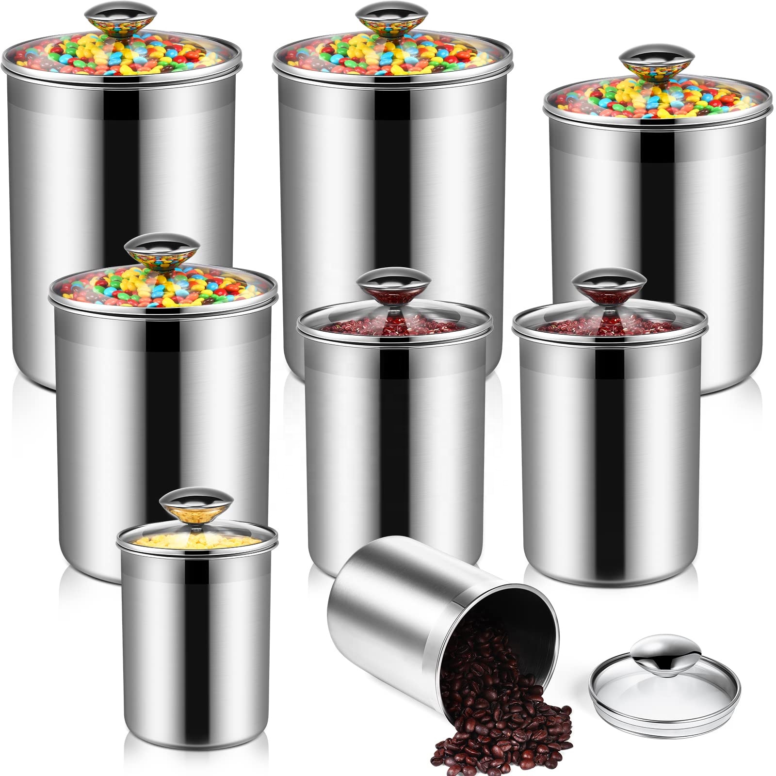 Contenedores de almacenamiento - Glass Container Set reseña y precio