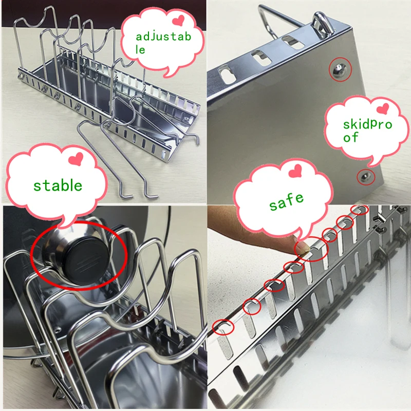 Estante ajustable de acero ino - Meal Prep Organizer reseña y precio