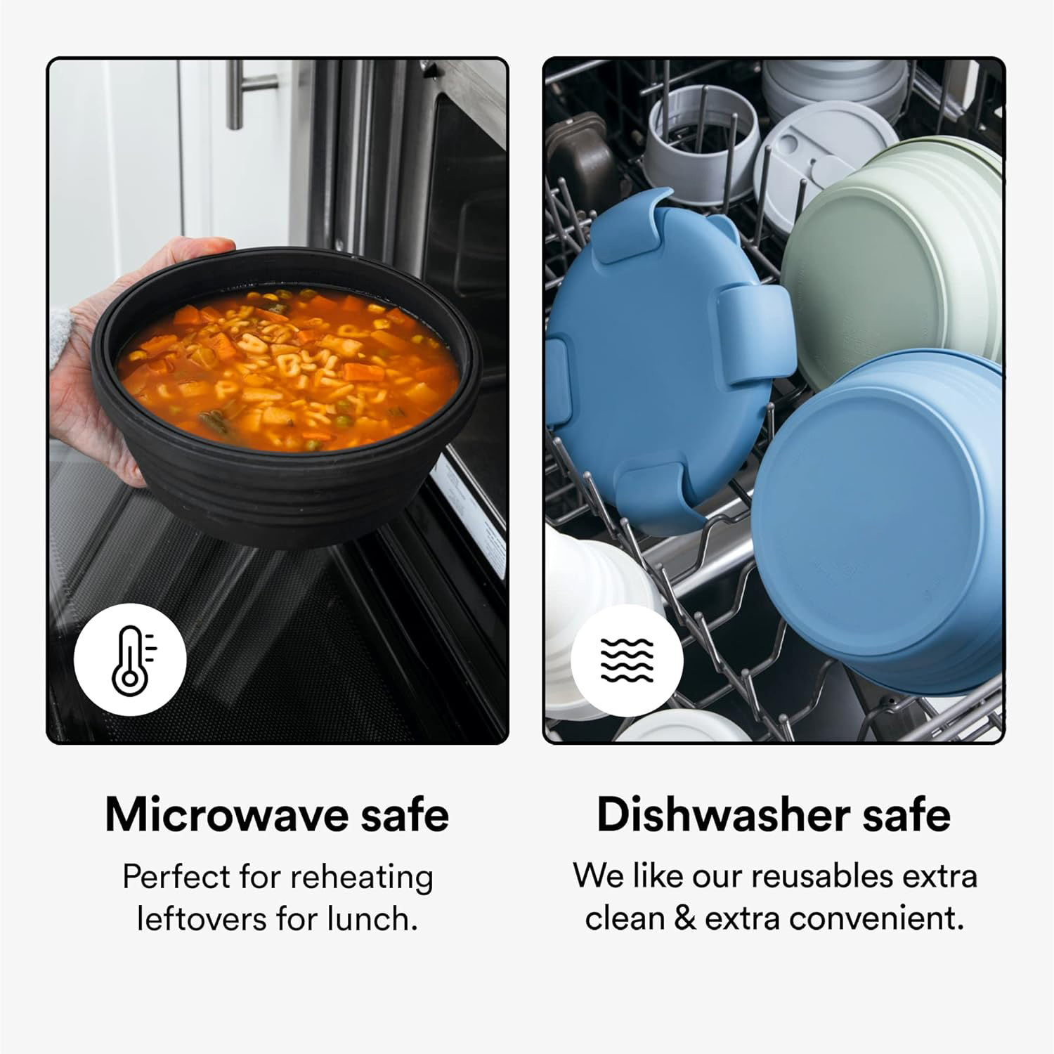 Bayzon Cuenco plegable Cuenco  - Meal Prep Cold Lunches reseña y precio