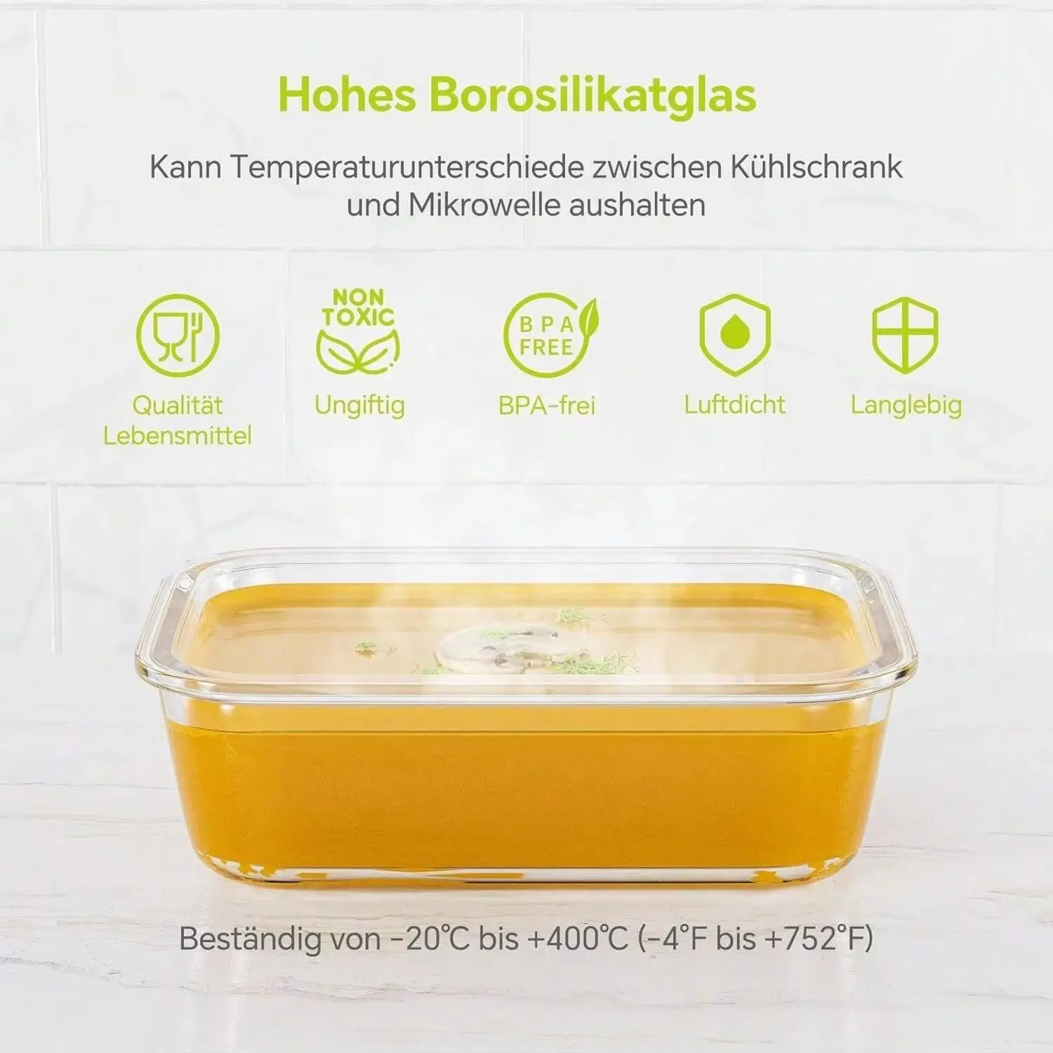 Contenedor de vidrio para alma - Meal Prep Glass Containers With Lids reseña y precio