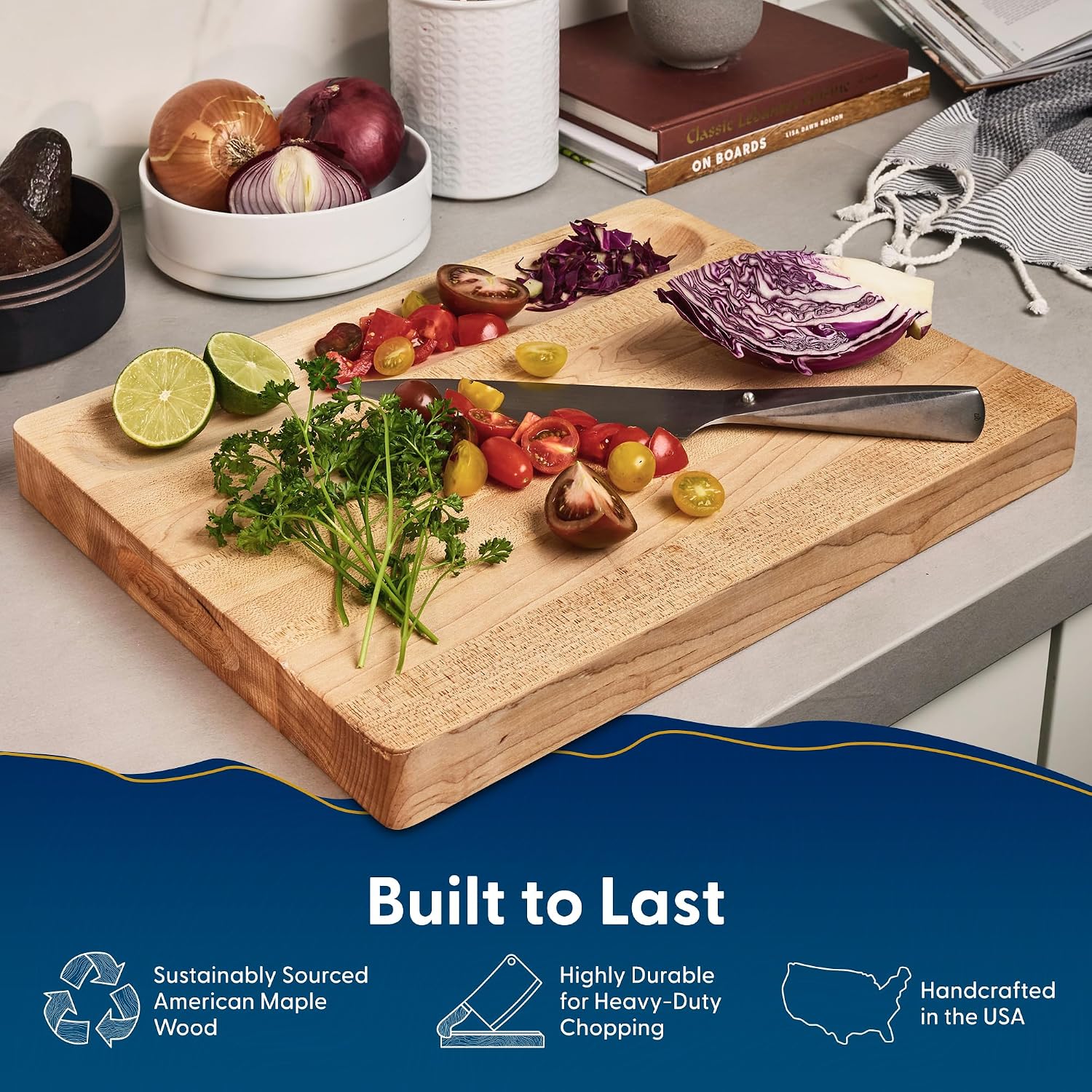 Tabla de cortar de madera de a - Meal Prep For Cutting reseña y precio